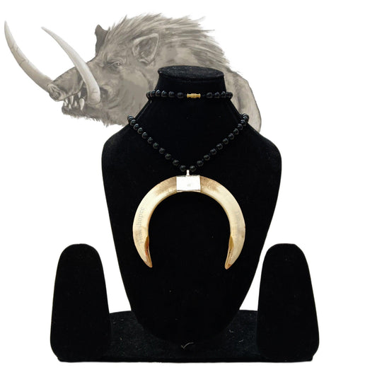 Shukar Dant Extra Large Silver Pendant